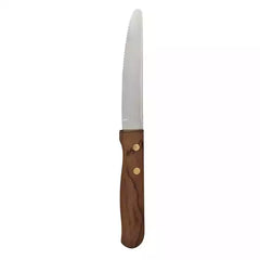 STEAK KNIFE JUMBO-WOOD HANDLE, 223mm (12 Pack)