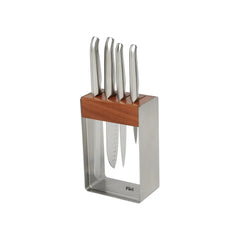 Furi Pro Clear/Wood/Steel 5pc Block Set 9/15/17/20cm