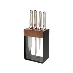 Furi Pro Clear/Wood/Black 5pc Block Set 9/15/17/20cm