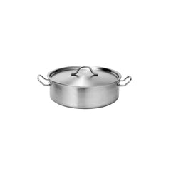 Force Low Casserole with Lid 300x100mm SS Tri-Ply 7lt
