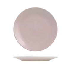 PEARL BLUSH RIBBED ROUND PLATE-265mm