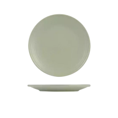 PEARL PISTACHIO RIBBED ROUND PLATE-265mm