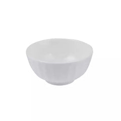 SNOW SCALLOPED ROUND BOWL-140mm