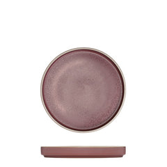 SMOKEY PLUM ROUND STACKABLE PLATE - 160mm