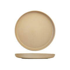 TAUPE WALLED ROUND PLATE - 280mm