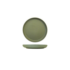 GREEN WALLED ROUND PLATE - 175mm