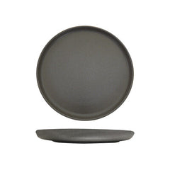 DARK GREY WALLED ROUND PLATE - 280mm