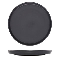 BLACK WALLED ROUND PLATE - 280mm