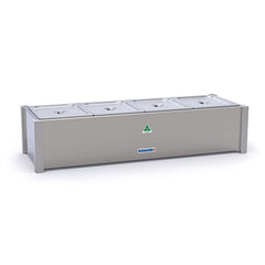 Roband Hot Bain Marie 4 x 1/2 size pans, single row