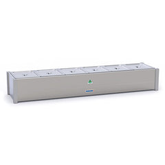 Roband Hot Bain Marie 6 x 1/2 size pans, single row