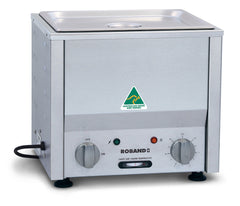 Roband Counter Top Bain Marie narrow with thermostat 2 x 1/2 size, pans not included