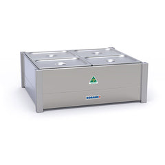 Roband Hot Bain Marie 4 x 1/2 size pans, double row