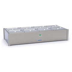 Roband Hot Bain Marie 8 x 1/2 size pans, double row