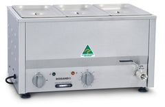 Roband Counter Top Bain Marie narrow with thermostat 2 x 1/2 size, pans not included