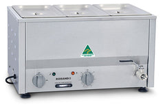 Roband Counter Top Bain Marie 3 x 1/3 size 150mm pans