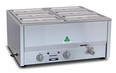 Roband Counter Top Bain Marie 6 x 1/3 size 150mm pans