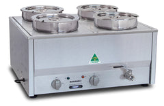 Roband Counter Top Bain Marie 4 x 200mm round pots