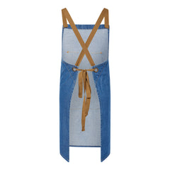 DENIM BIB APRON WITH POUCH PKT