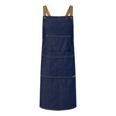DENIM BIB APRON WITH POUCH PKT