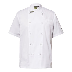 EXEC CHEF JACKET SHORT SLEEVE LIGHT IN BLACK OR WHITE
