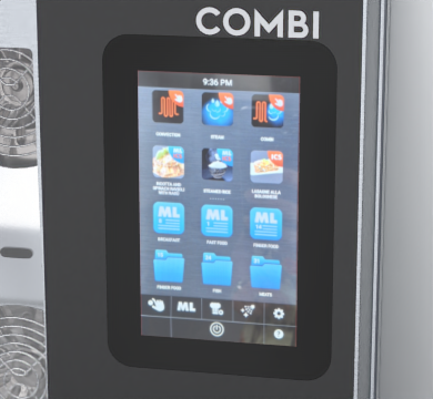 turbofan combi ec40t7 combi-steamer ovens