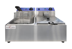 Hargrill 6 + 6L Light Duty Deep Fryer Twin Tank Two Basket Electric
