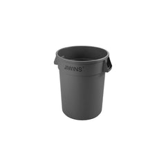 Jiwins Round Recycle Bin Grey PE 492x584mm 75.7lt
