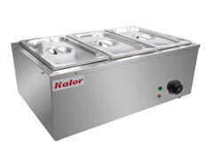 Hargrill Electric Countertop Bain Marie 3-pan