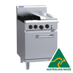 LUUS 2 Burners, 300 Wide Plate and Oven
