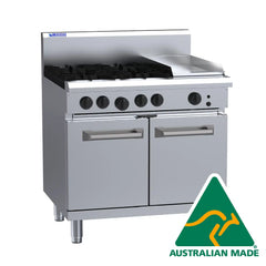 LUUS 4 Burners with 300 Wide Plate and Oven
