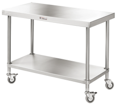 Simply Stainless Mobile Work Bench 1200mm Wide w/Undershelf