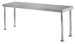 Simply Stainless Single Bench Over Shelf 1800mm