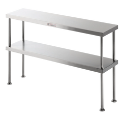 Simply Stainless Double Bench Over Shelf 900mm