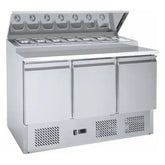 Thermocool 3-Door Saladette Pizza Prep Fridge 7 x1/3GN 390L