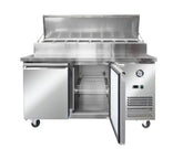 Thermocool SH2000/800 Salad Prep Fridge 8×1/3 Pan 2-door 390L 1510mm Wide