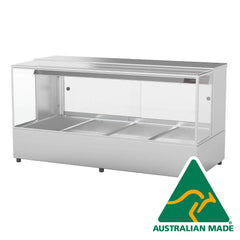 Woodson Countertop Hot Food Display, 2 Rows 4 Bays