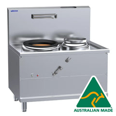 LUUS Fo San Wok 1 Air Blast Burner and 1 Right-hand Side Pot