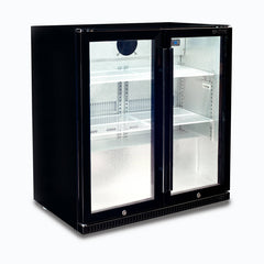 Back Bar Fridge - 190L - 2 Doors - Hinged