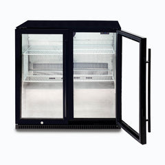 Back Bar Fridge - 190L - 2 Doors - Hinged