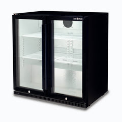 Back Bar Fridge - 190L - 2 Doors - Hinged