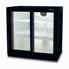 Back Bar Fridge - 190L - 2 Doors - Sliding