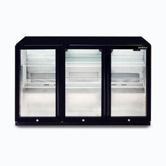 Back Bar Fridge - 307L - 3 Doors - Hinged