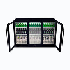 Back Bar Fridge - 307L - 3 Doors - Hinged