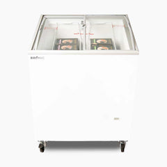 Display Chest Freezer - 176L - Curved Glass Top