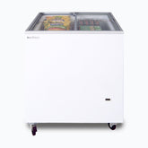 Bromic Flat Glass Display Chest Freezer 191L 720mm