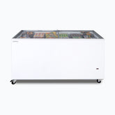 Bromic Flat Glass Display Chest Freezer 491L 1550mm
