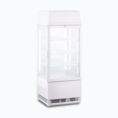 Countertop Fridge - 78L - 1 Door - Flat Glass - White