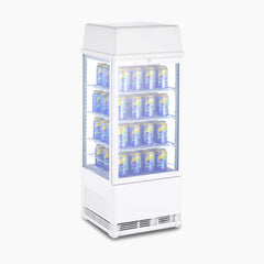 Countertop Fridge - 78L - 1 Door - Flat Glass - White