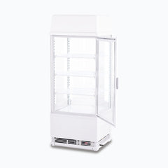Countertop Fridge - 78L - 1 Door - Flat Glass - White