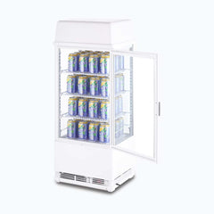 Countertop Fridge - 78L - 1 Door - Flat Glass - White